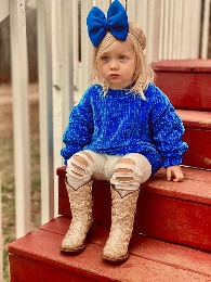Children Solid Color Sweater