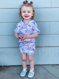 Kid's Easter Flower Bunny Outfit Set
