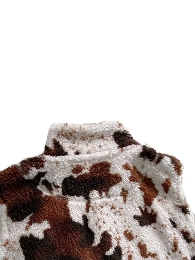 Wholesale  Mommy and Me Cow Snowflake Velvet Vest