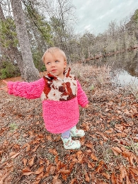 Wholesale Mommy and Me Pink Patchwork Sherpa Pullover