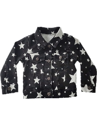 Children's Black Star Denim Jacket