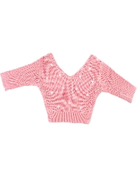 Kid's Back Cross Pink Sweater