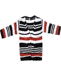 Adults' Size-Mom and Me Stripes Sweater Cardigan