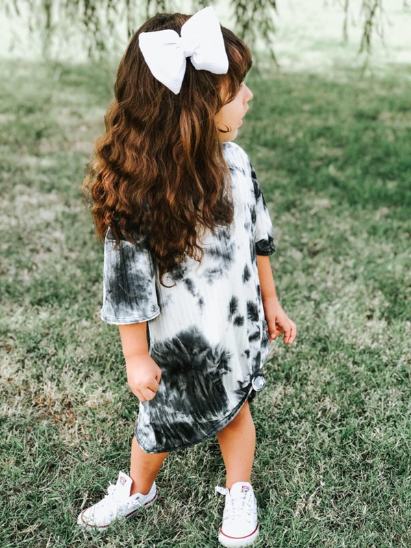 Kid's Size- Mommy and Me Tie Dye T-shirt Dresses