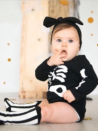 Infants and Toddlers Halloween rompers 